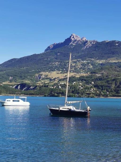 Duplex Cocooning Avec Vue Lac Et Montagnes Savines-le-Lac Exterior foto