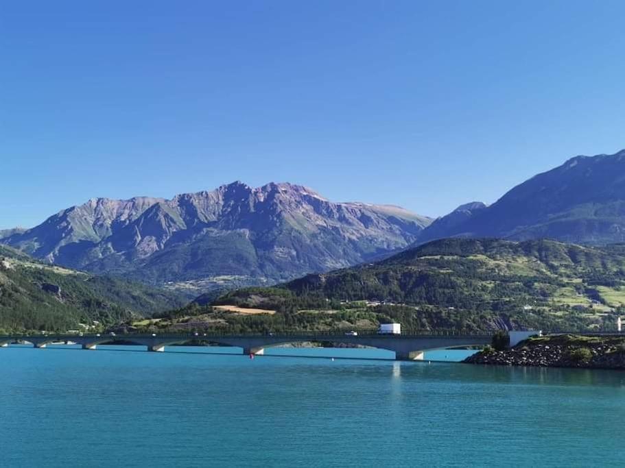Duplex Cocooning Avec Vue Lac Et Montagnes Savines-le-Lac Exterior foto